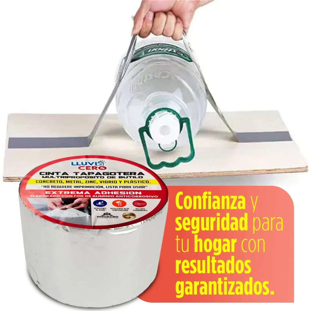 Cinta SelleTodo 10 cm x 5 M – Resuelve Filtraciones en Segundos | Sellado Duradero para Cualquier Superficie
