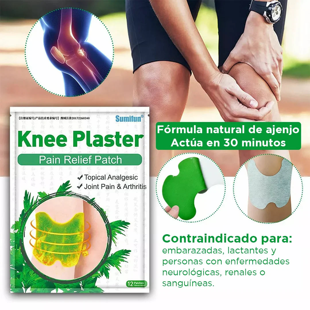 Parche Natural para Dolores Articulares Artritis y Reumatismo - Alivio Articular [12 unidades por paquete]