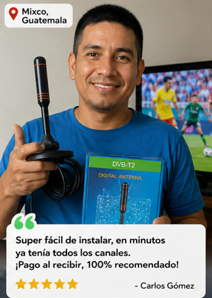 Antena Digital Vitara HDMax +1200 Canales en HD Gratis
