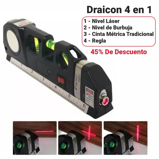 Draicon 4 en 1 Nivel Láser Digital - [Con 45% de Descuento]