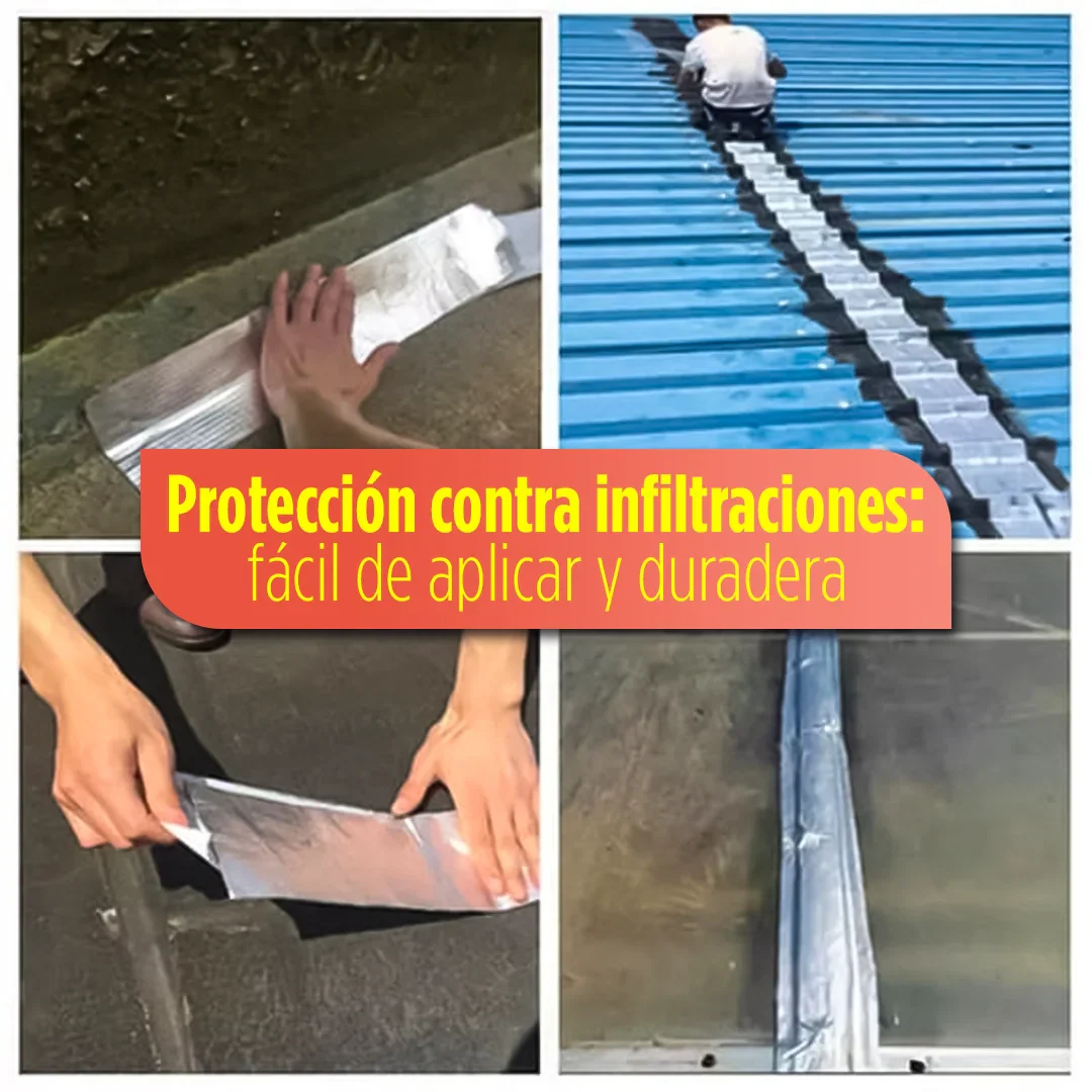 Cinta SelleTodo 10 cm x 5 M – Resuelve Filtraciones en Segundos | Sellado Duradero para Cualquier Superficie