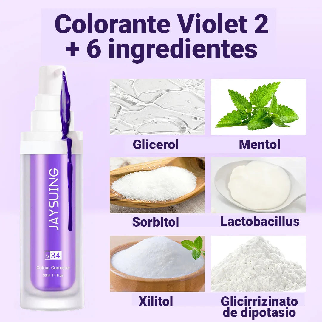 Clari Dent Morado - Blanqueador Dental [Efecto instantáneo]