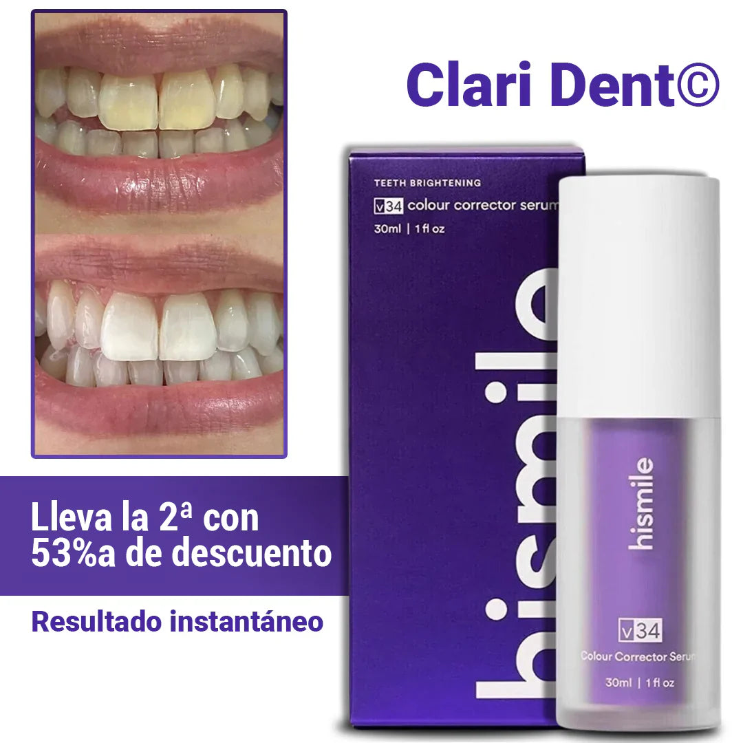 Clari Dent Morado - Blanqueador Dental [Efecto instantáneo]