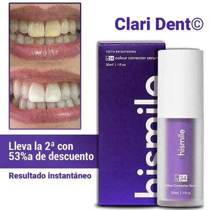 Clari Dent Morado - Blanqueador Dental [Efecto instantáneo]