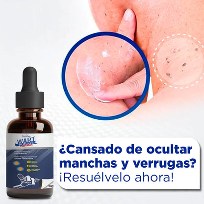 Piel sin manchas ni verrugas en días – Derma Clear, compacto y fácil de usar
