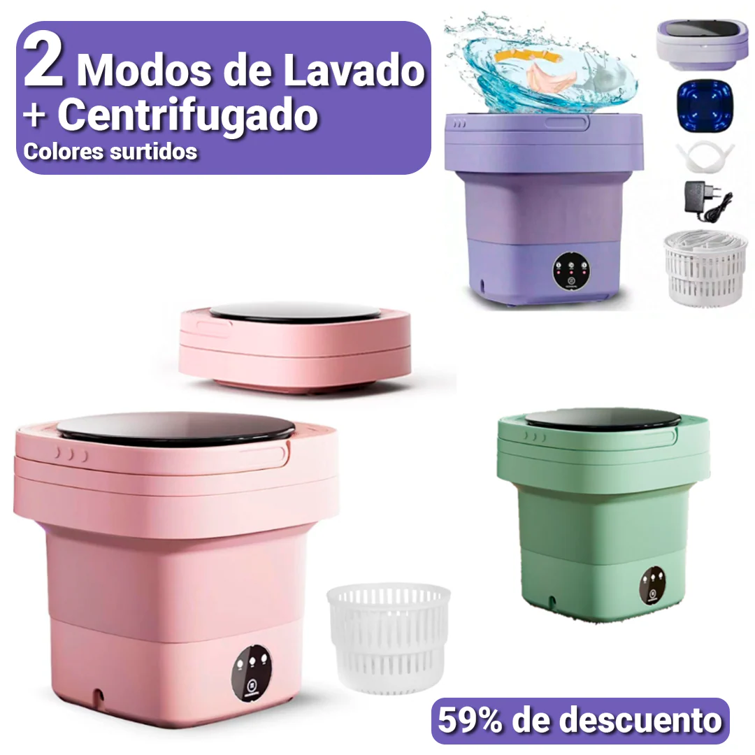 Lavadora y Secadora Plegable - Mini Whash