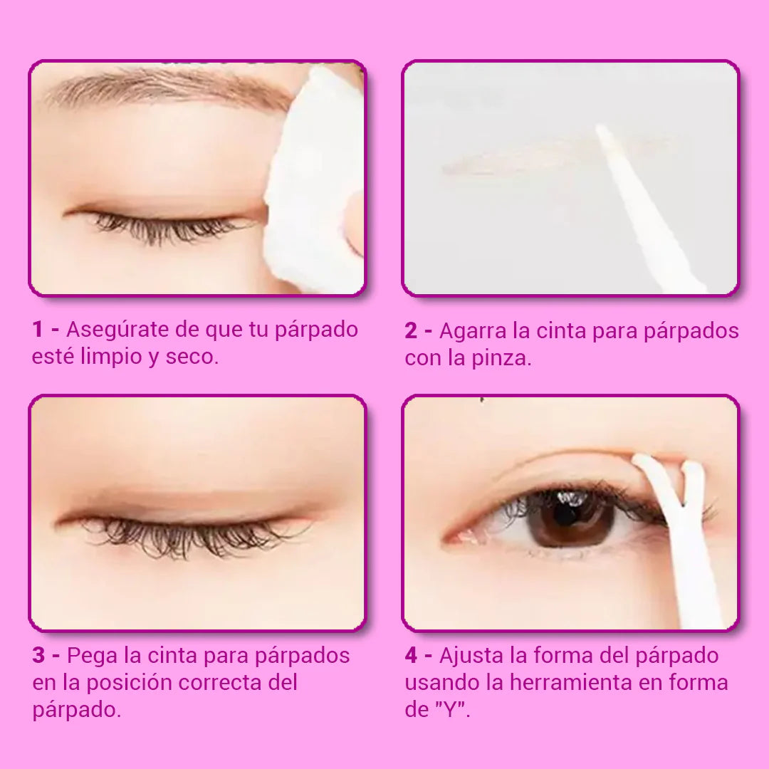 Adhesivos dermatológicos invisibles para párpados caídos - Levanta Mirada
