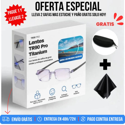 OFERTA 2X1 GAFAS TR90 Con Estuche y Pano de limpieza + Envio Gratis