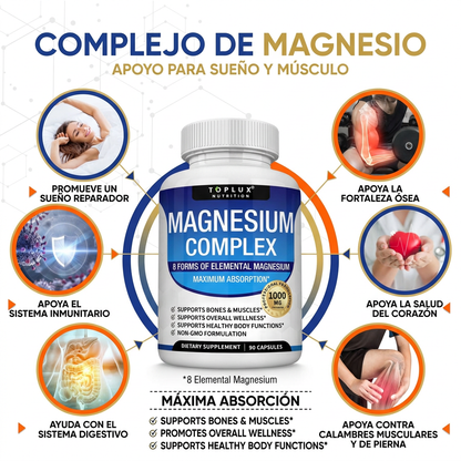 ✨ Magnesium Complex Toplux - Descansa profundo y recupérate mejor sin tensión